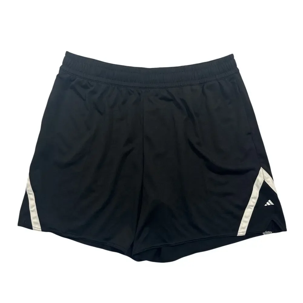 adidas Women’s 2XLT Tall Basketball Athletic Shorts Black Drawstring NWT